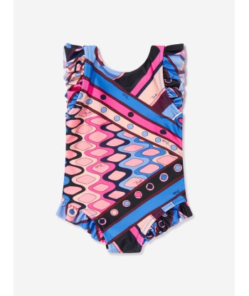 Pucci Baby Girls Vivara Print Swimsuit in Multicolour en linge