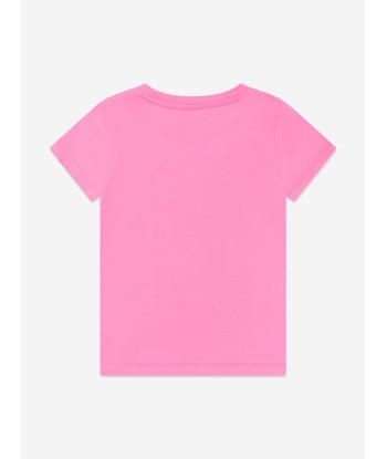 Pucci Girls Logo T-Shirt in Pink 2023