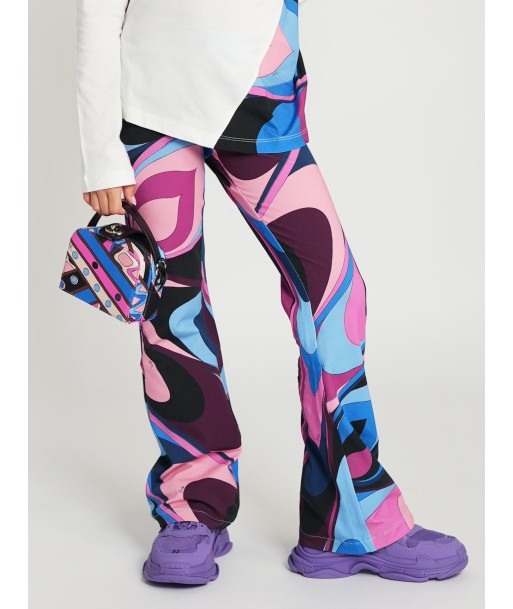 Pucci Girls Onde Flared Leggings in Multicolour Livraison rapide