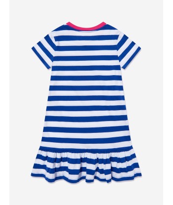 Ralph Lauren Girls Striped Bear Dress in Blue Les magasins à Paris