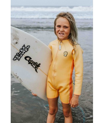 Roarsome Kids Cub The Lion Wet Suit In Yellow ouvre sa boutique