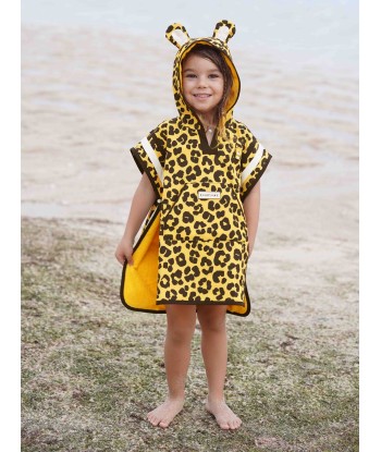 Roarsome Girls Dash The Leopard Poncho Towel in Yellow pour bénéficier 