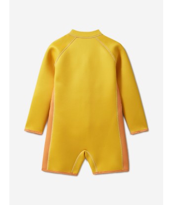 Roarsome Kids Cub The Lion Wet Suit In Yellow ouvre sa boutique