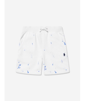 Ralph Lauren Boys Logo Shorts in White le des métaux précieux