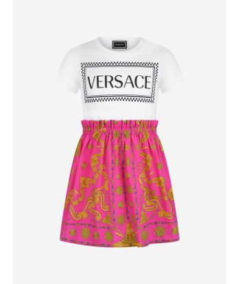 Versace Girls Dress - White & Cotton Dress des créatures d'habitude