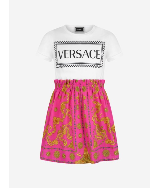 Versace Girls Dress - White & Cotton Dress des créatures d'habitude