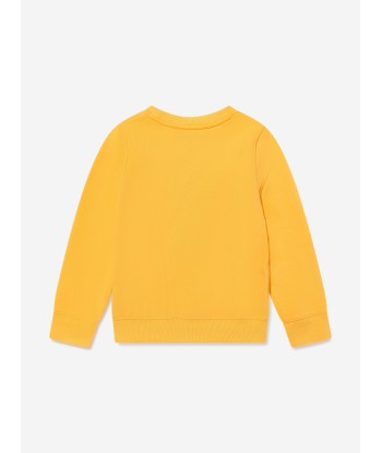 Ralph Lauren Girls Bear Sweatshirt in Yellow les ctes