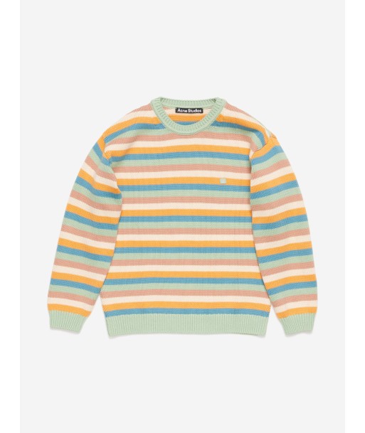 Acne Studios Kids Striped Knitted Jumper in Multicolour une grave pollution 