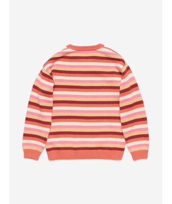 Acne Studios Kids Striped Knitted Jumper in Multicolour 2023