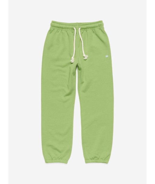 Acne Studios Kids Frack Face Joggers in Green Paris Déstockage Promo