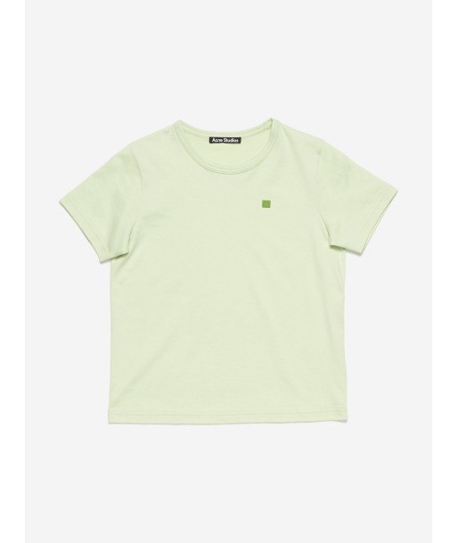 Acne Studios Kids Nash Face T-Shirt in Green Vous souhaitez 