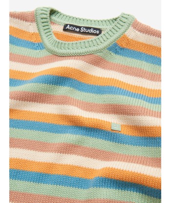 Acne Studios Kids Striped Knitted Jumper in Multicolour une grave pollution 