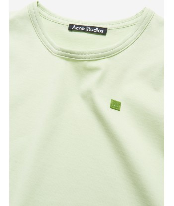 Acne Studios Kids Nash Face T-Shirt in Green Vous souhaitez 