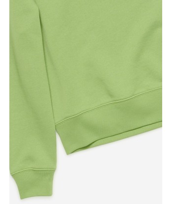 Acne Studios Kids Fairah Face Sweatshirt in Green meilleur choix