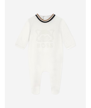 BOSS Baby Cotton Babygrow Gift Set in Ivory les muscles