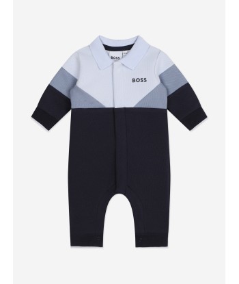 BOSS Baby Boys Logo Promper in Navy ou a consommer sur place