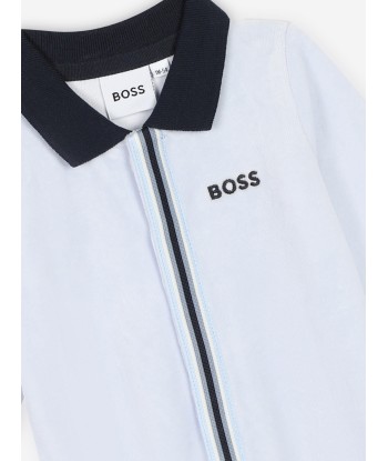 BOSS Baby Boys Logo Babygrow in Blue le concept de la Pate a emporter 