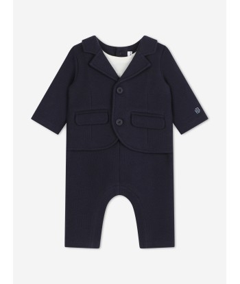 BOSS Baby Boys Ceremony Suit Romper in Navy 2 - 3 jours ouvrés.