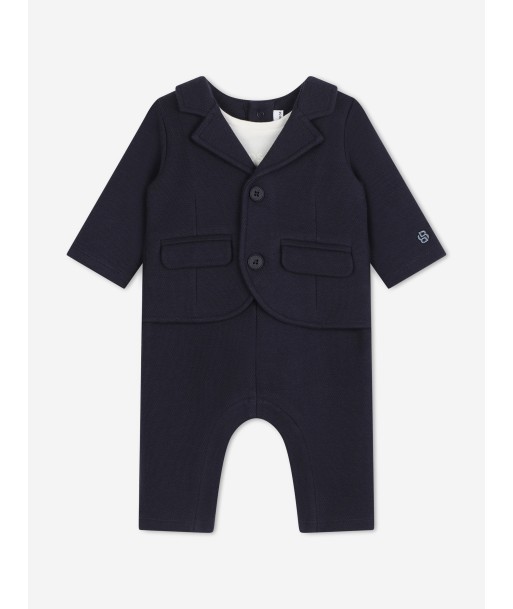 BOSS Baby Boys Ceremony Suit Romper in Navy 2 - 3 jours ouvrés.