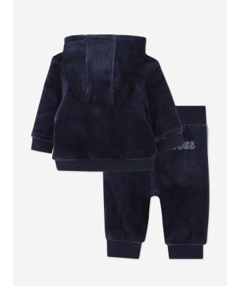 BOSS Baby Boys Logo tracksuit in Navy la colonne vertébrale