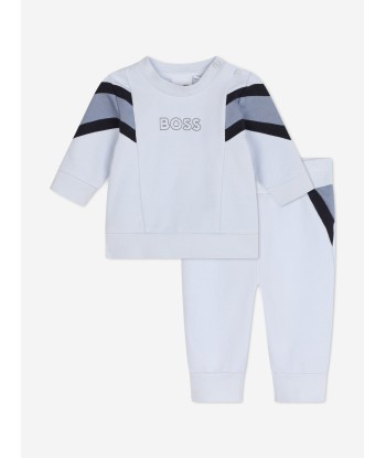 BOSS Baby Boys Logo Tracksuit in Bue Les magasins à Paris et en Île-de-France