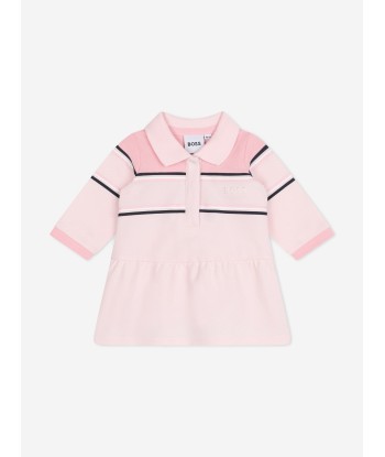 BOSS Baby Girls Polo Dress in Pink est présent 