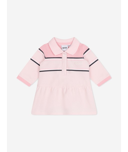 BOSS Baby Girls Polo Dress in Pink est présent 