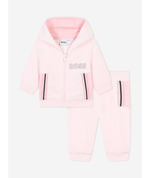 BOSS Baby Girls Logo Tracksuit in Pink pas chere