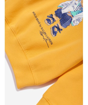 Ralph Lauren Girls Bear Sweatshirt in Yellow les ctes