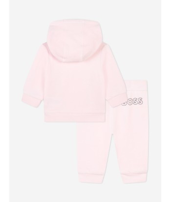 BOSS Baby Girls Logo Tracksuit in Pink pas chere