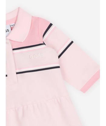 BOSS Baby Girls Polo Dress in Pink est présent 