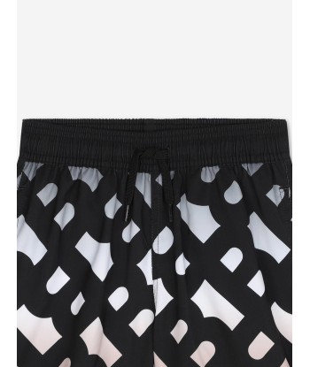 BOSS Boys Monograam Swin Shorts in Black Faites des économies