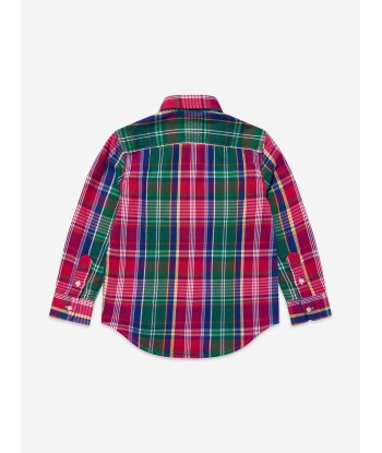 Ralph Lauren Boys Matlock Flannel Shirt in Red acheter