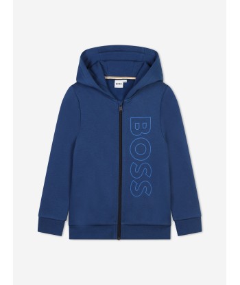 BOSS Boys Logo Tracksuit in Blue meilleur choix