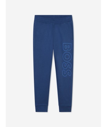 BOSS Boys Logo Tracksuit in Blue meilleur choix