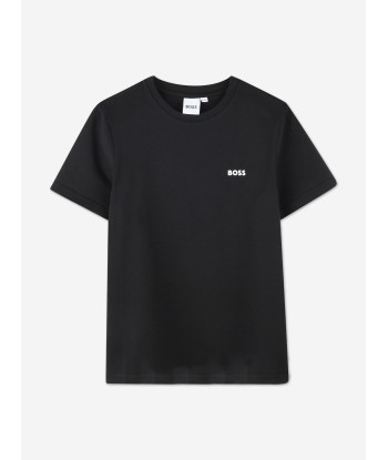 BOSS Boys Set Of 2 T-Shirts in Black À commander