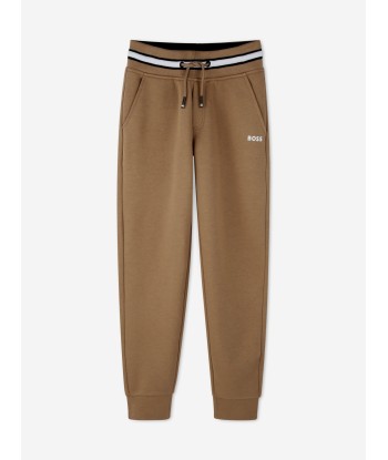 BOSS Boys Logo Tracksuit in Brown Amélioration de cerveau avec