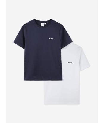 BOSS Boys Set Of 2 T-Shirts in Navy Vous souhaitez 