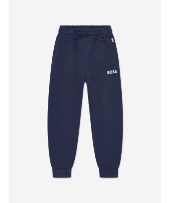 BOSS Boys Logo Tracksuit in Navy rembourrage situé sous