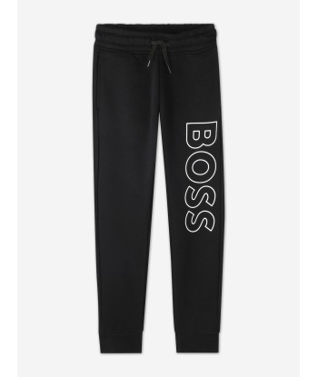 BOSS Boys Logo Print Joggers in Black vous aussi creer 