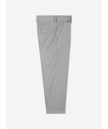 BOSS Boys Suit Trousers in Grey en ligne