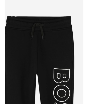 BOSS Boys Logo Print Joggers in Black vous aussi creer 