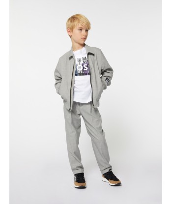 BOSS Boys Suit Trousers in Grey en ligne