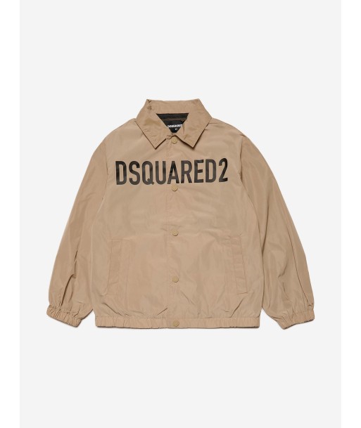 Dsquared2 Boys Logo Jacket in Beige les ligaments