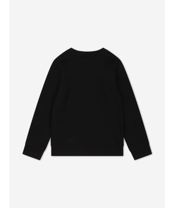 BOSS Boys Logo Sweatshirt in Black Fin de série