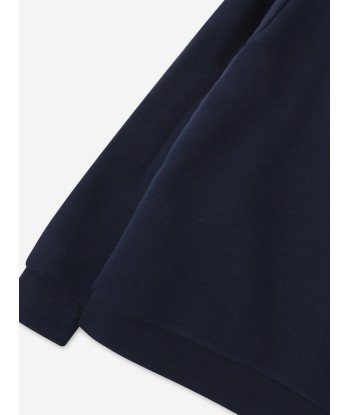 BOSS Boys Logo Sweatshirt in Navy français