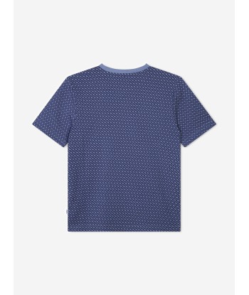 BOSS Boys Monogram Priint T-Shirt in Grey online