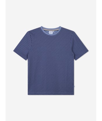 BOSS Boys Monogram Priint T-Shirt in Grey online