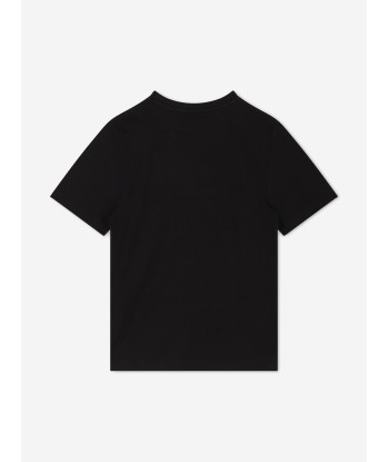 BOSS Boys Monogram Logo T-Shirt in Black s'inspire de l'anatomie humaine