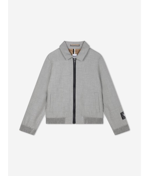 BOSS Boys Suit Jacket in Grey en ligne